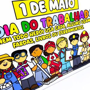 Painel Dia do Trabalhador - Dia do Trabalho
