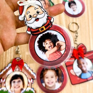 Chaveiros Natalinos Personalizáveis - Natal - Pedagogia de Ideias Chaveiros Natalinos Personalizáveis - Natal
