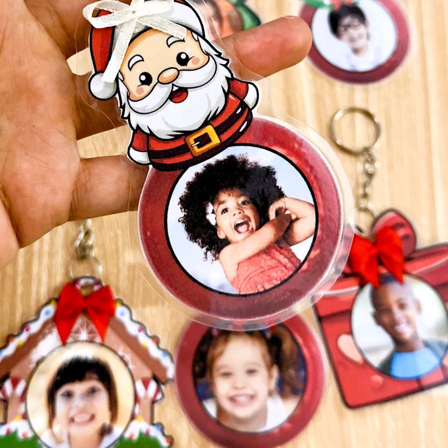 Chaveiros Natalinos Personalizáveis - Natal - Pedagogia de Ideias Chaveiros Natalinos Personalizáveis - Natal
