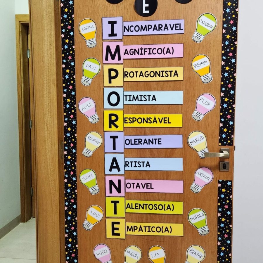Porta de Acolhida - Acróstico - Decoração Escolar - Pedagogia de Ideias Porta de Acolhida - Acróstico - Decoração Escolar