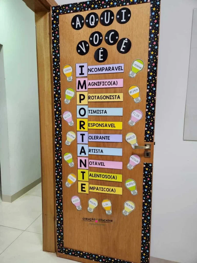 Decoração Porta de Acolhida com Acróstico — foto 4