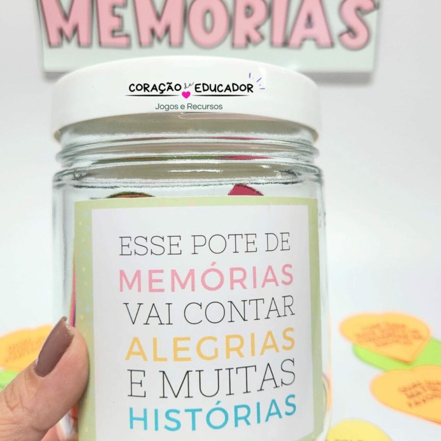 Pote de Memórias - Lembranças Escolares - Pedagogia de Ideias Pote de Memórias - Lembranças Escolares