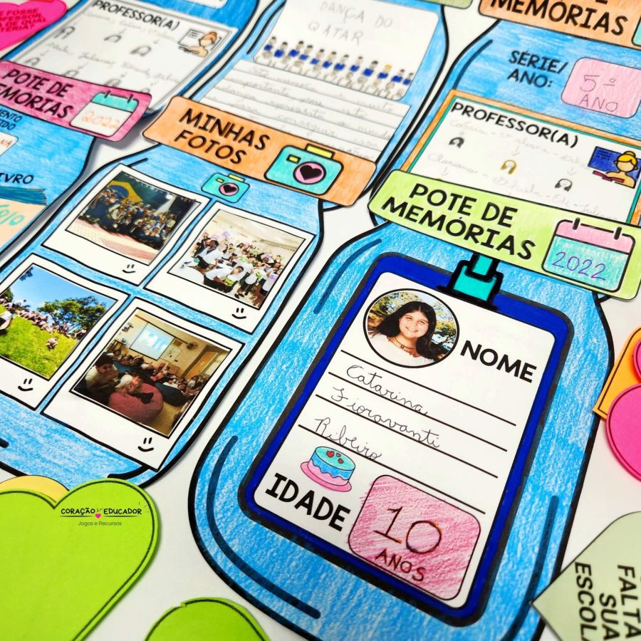 Pote de Memórias - Lembranças Escolares - Pedagogia de Ideias Pote de Memórias - Lembranças Escolares