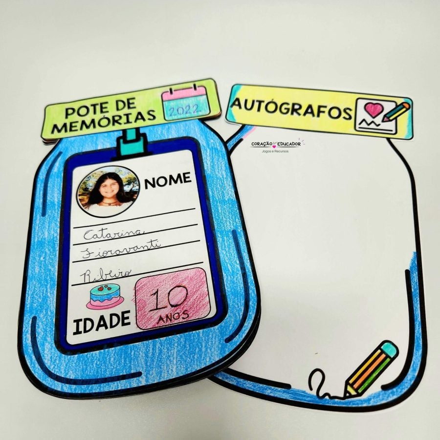 Pote de Memórias - Lembranças Escolares - Pedagogia de Ideias Pote de Memórias - Lembranças Escolares