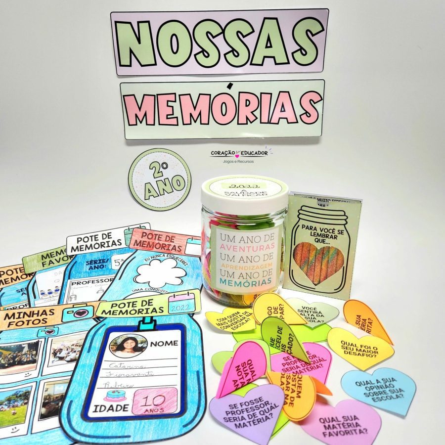 Pote de Memórias - Lembranças Escolares - Pedagogia de Ideias Pote de Memórias - Lembranças Escolares