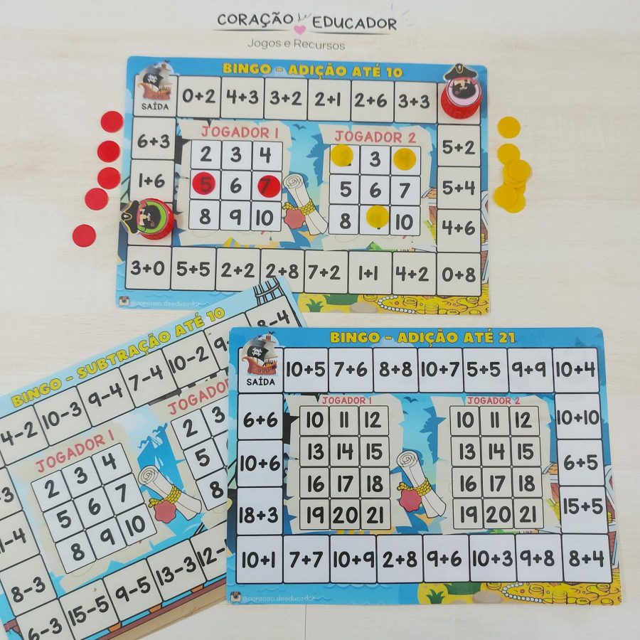 Bingo - Tabuleiro Pirata - Bingo - Pedagogia de Ideias Bingo - Tabuleiro Pirata - Bingo