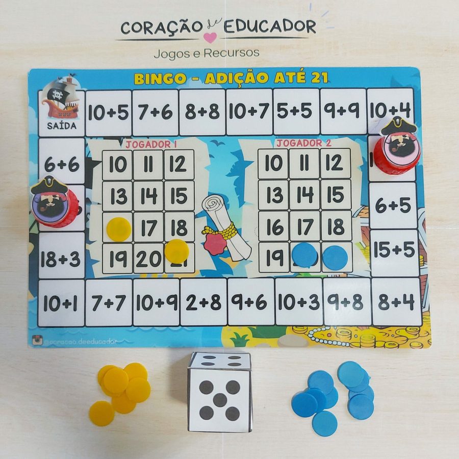 Bingo - Tabuleiro Pirata - Bingo - Pedagogia de Ideias Bingo - Tabuleiro Pirata - Bingo