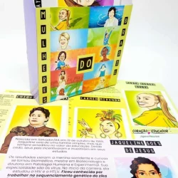 Conjunto de fichas biográficas de mulheres brasileiras para educação.