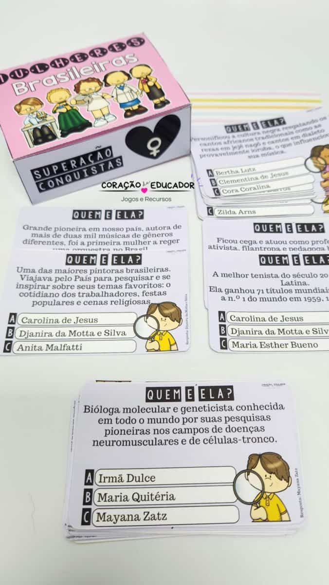 Jogo - Quem é Ela? Mulheres do Brasil - Dia Internacional da Mulher
