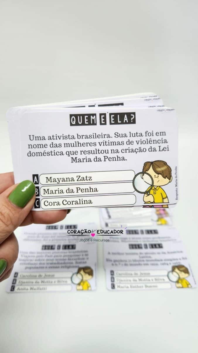 Jogo - Quem é Ela? Mulheres do Brasil - Dia Internacional da Mulher