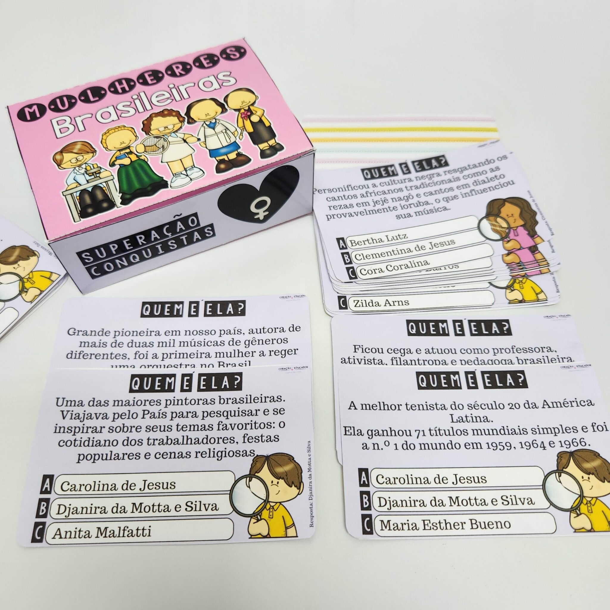 Jogo - Quem é Ela? Mulheres do Brasil - Dia Internacional da Mulher - Pedagogia de Ideias Jogo - Quem é Ela? Mulheres do Brasil - Dia Internacional da Mulher