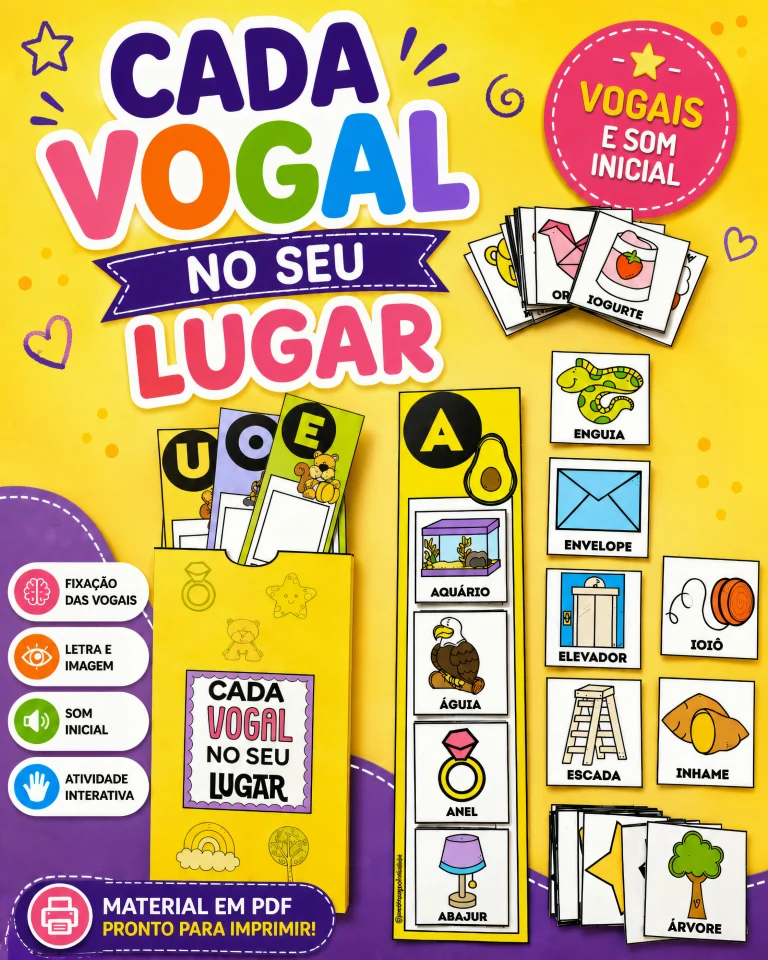 Atividade Cada Vogal no Seu Lugar — foto 9