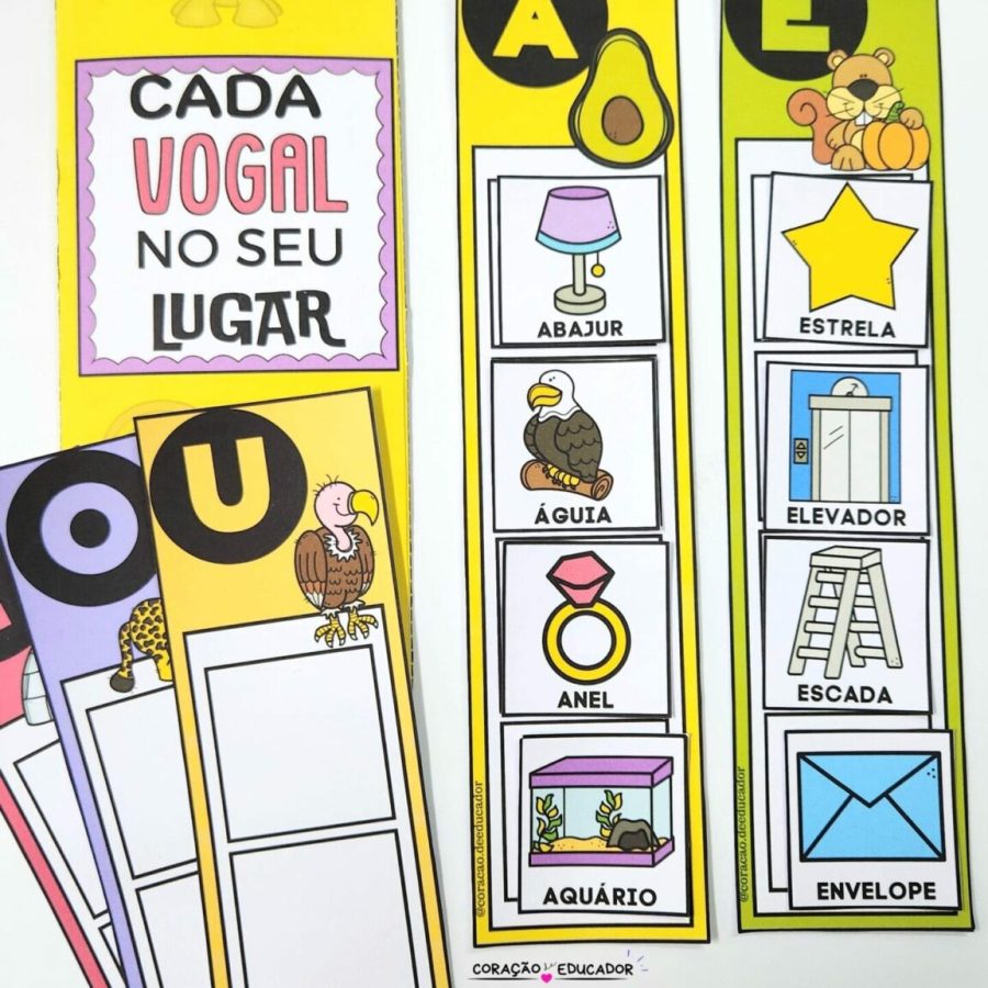 Cada Vogal no Seu Lugar - Alfabetização - Pedagogia de Ideias Cada Vogal no Seu Lugar - Alfabetização