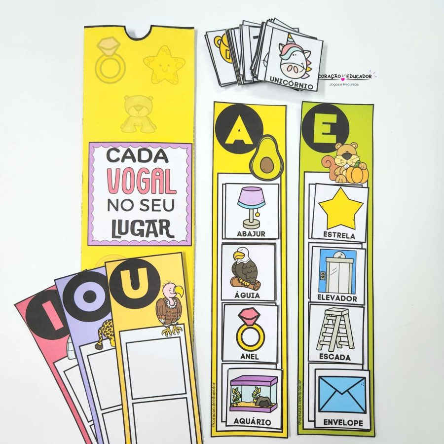 Cada Vogal no Seu Lugar - Alfabetização - Pedagogia de Ideias Cada Vogal no Seu Lugar - Alfabetização