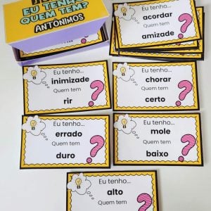 Jogo Eu Tenho - Quem Tem? Sinônimos e Antônimos - Jogos Educativos