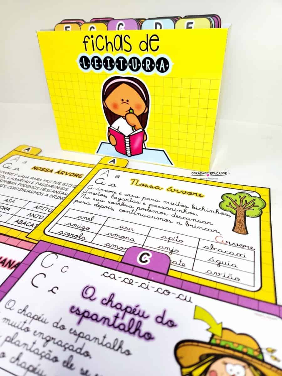 Fichas de Leitura - Alfabetização
