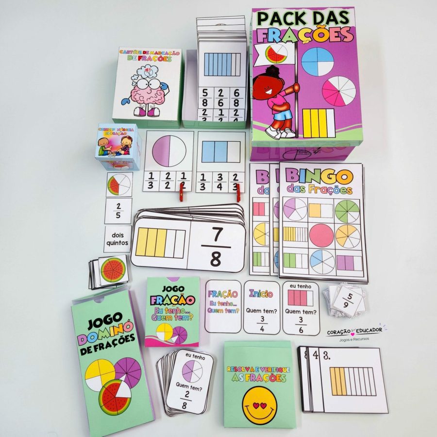 Pack das Frações - Matemática - Pedagogia de Ideias Pack das Frações - Matemática