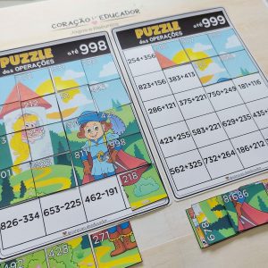 Puzzle das Operações - Matemática - Pedagogia de Ideias Puzzle das Operações - Matemática