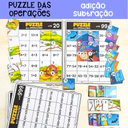 Puzzle das Operações - Matemática