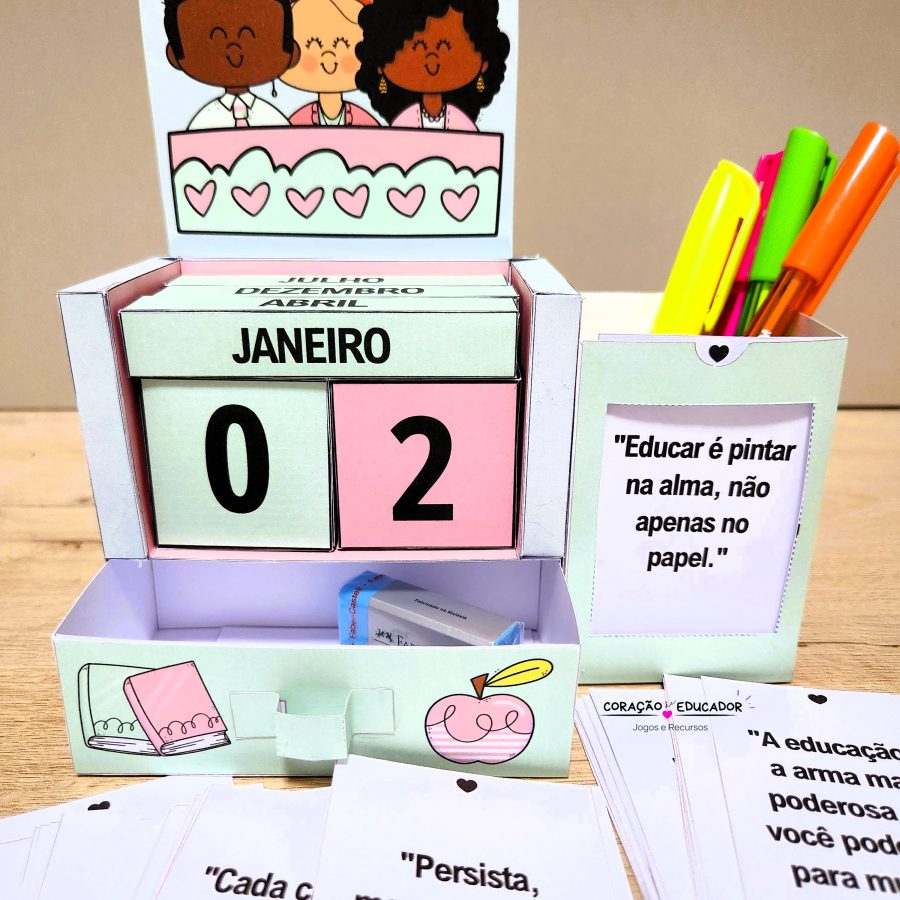 Calendário Permanente Motivacional - Organização e Planejamento - Pedagogia de Ideias Calendário Permanente Motivacional - Organização e Planejamento