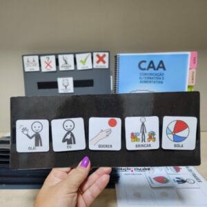Facilite a comunicação com a Prancha de Comunicação Alternativa. 160+ páginas e 2.000 imagens para promover inclusão e autonomia. Confira!