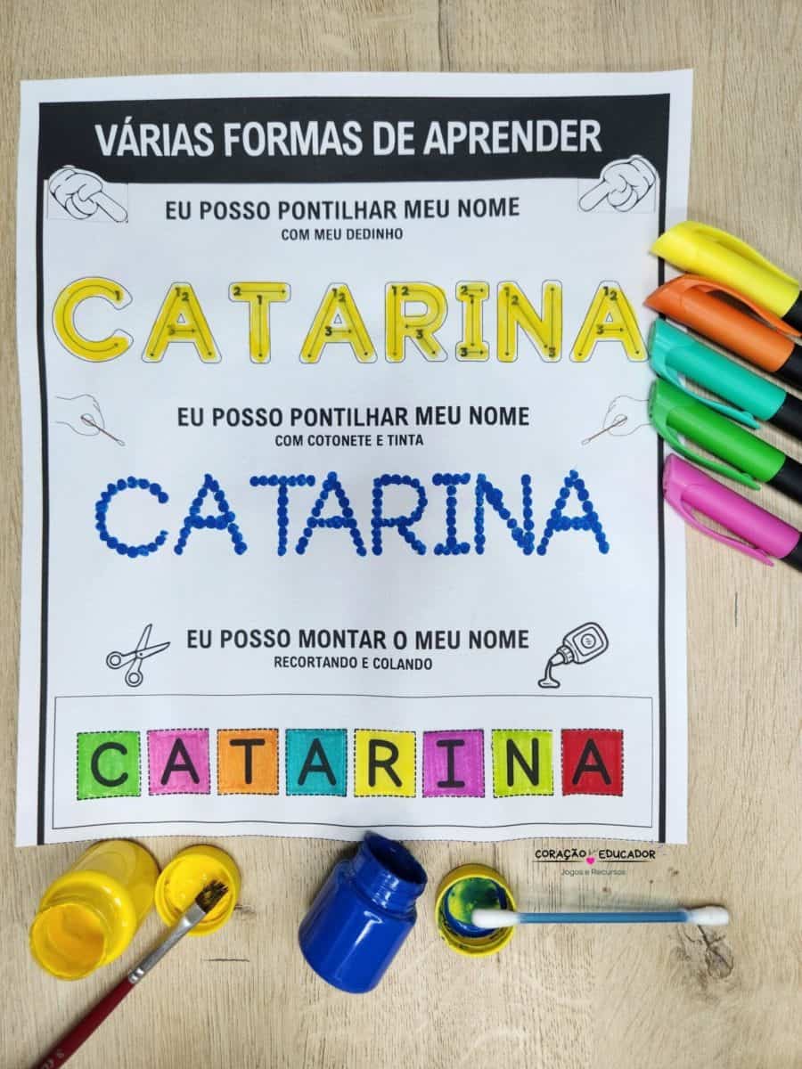 Aprendendo meu nome - Letras e Sons