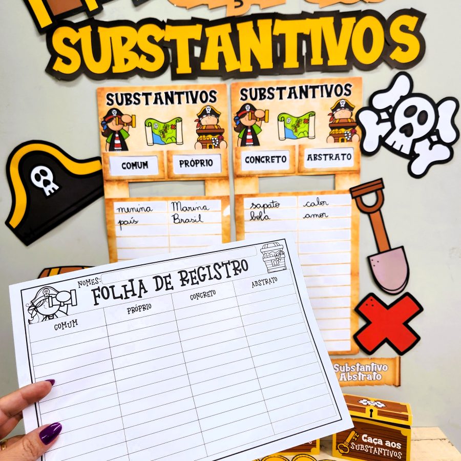 Caça aos Substantivos - Gramática - Pedagogia de Ideias Caça aos Substantivos - Gramática