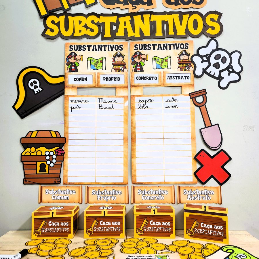 Caça aos Substantivos - Gramática - Pedagogia de Ideias Caça aos Substantivos - Gramática