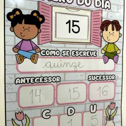 Cartaz - Número do Dia - Matemática