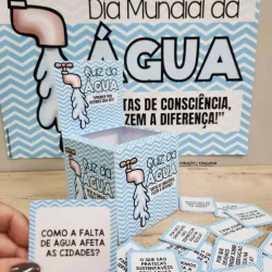 Quiz sobre a importância da água para o Dia Mundial da Água.