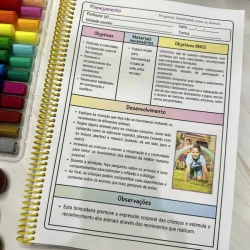 Planejamento de atividades para pré-escola com objetivos e desenvolvimento.
