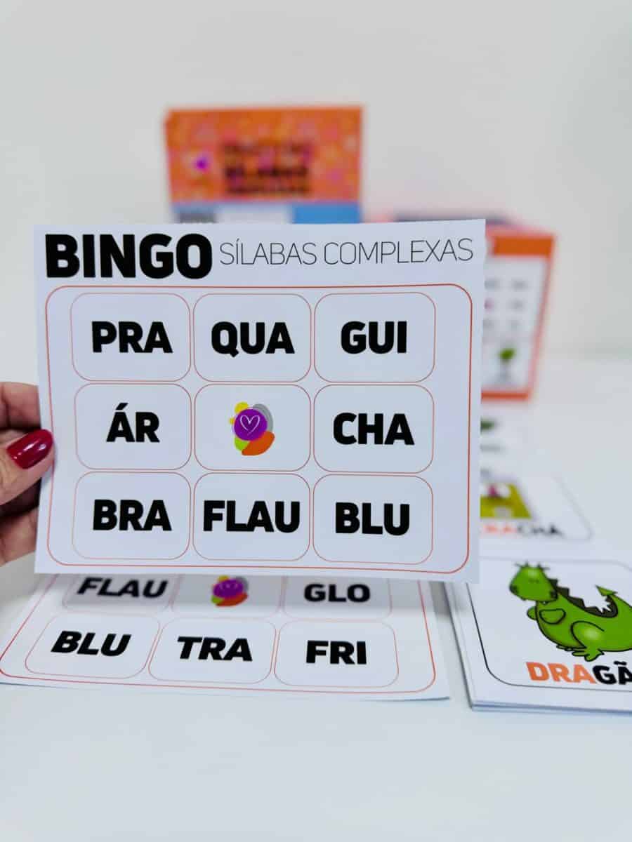 Bingo das Sílabas Complexas - Alfabetização