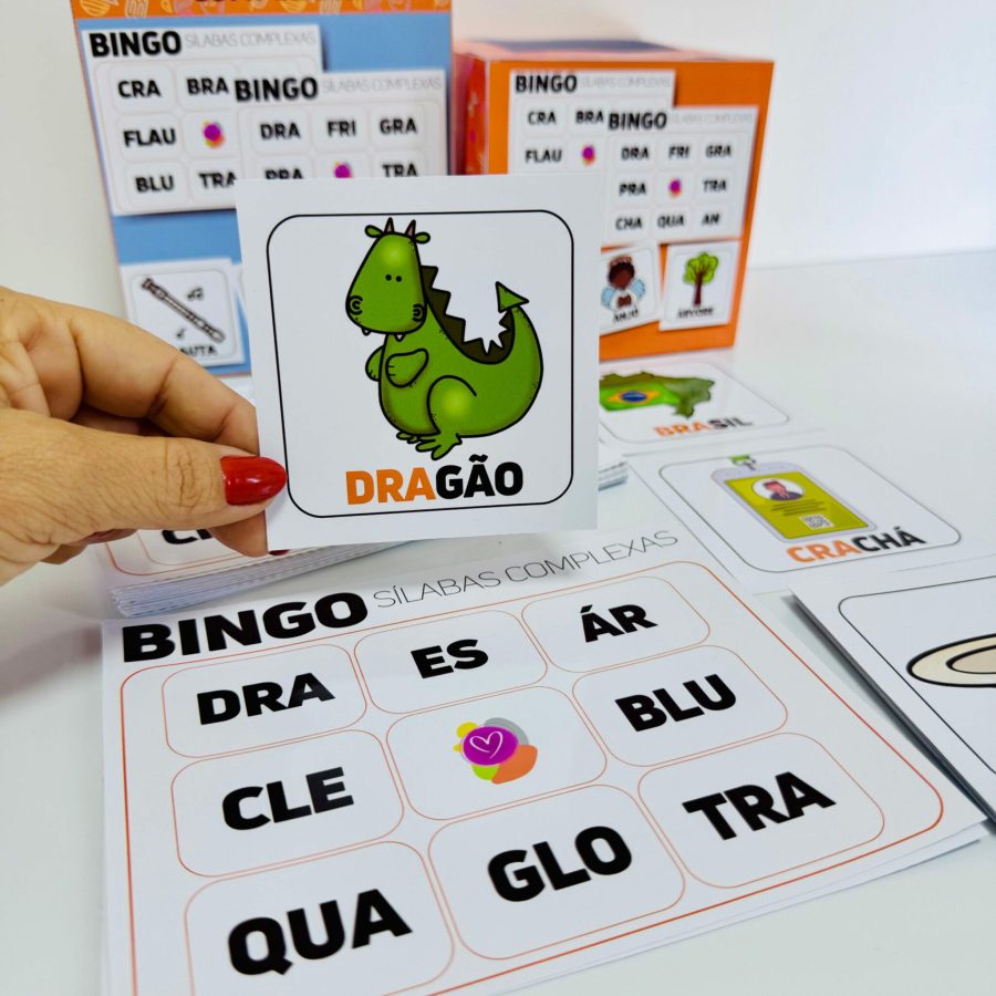 Bingo das Sílabas Complexas - Alfabetização - Pedagogia de Ideias Bingo das Sílabas Complexas - Alfabetização