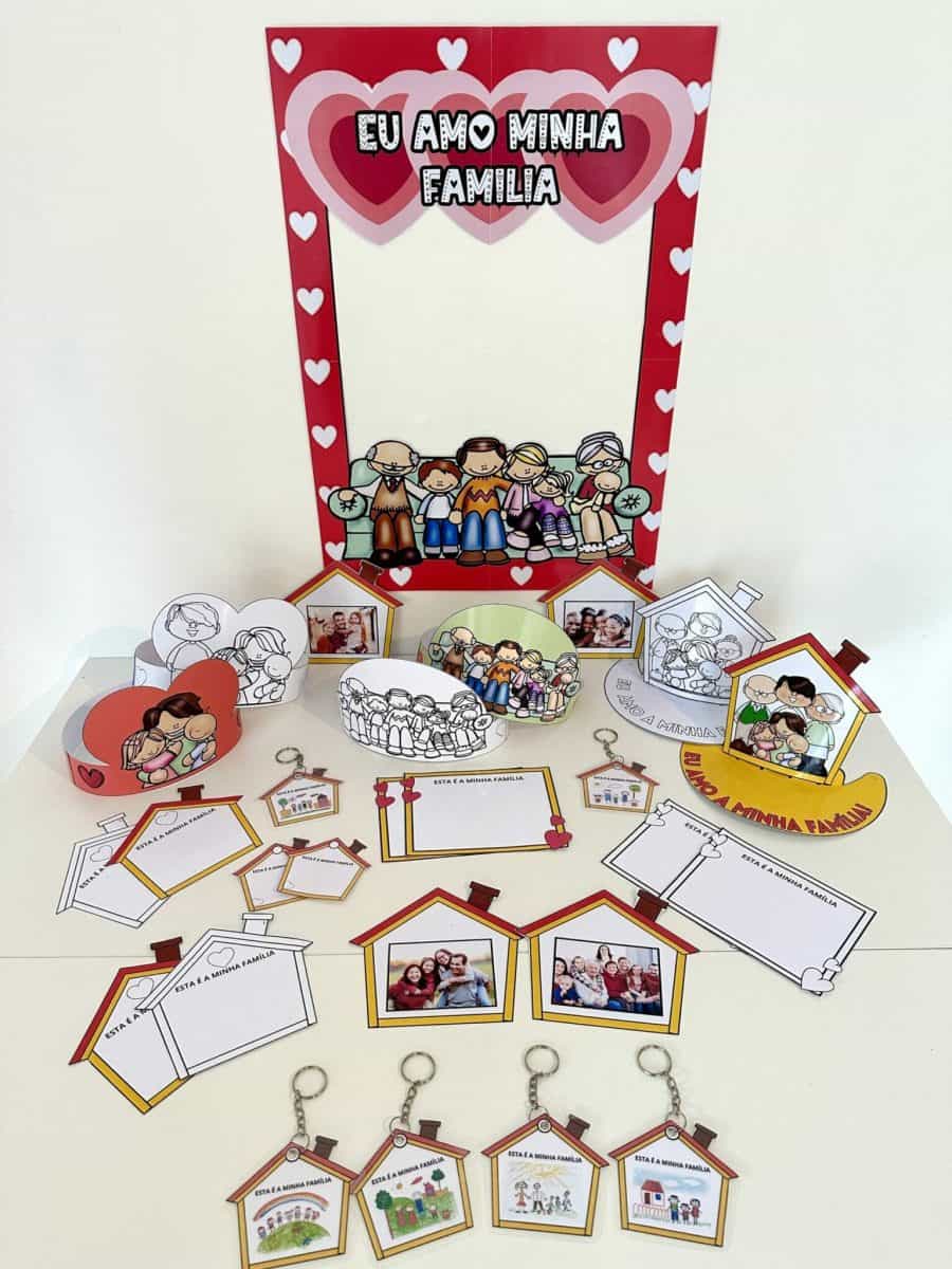 Moldura e Lembrancinhas - Dia da Família - Dia da Família
