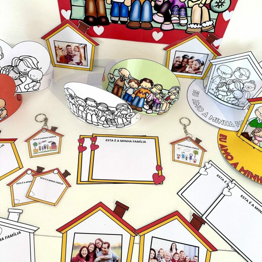 Moldura e Lembrancinhas - Dia da Família - Dia da Família - Pedagogia de Ideias Moldura e Lembrancinhas - Dia da Família - Dia da Família