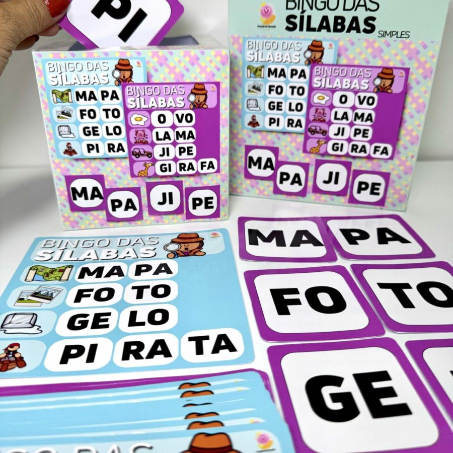 Bingo das Sílabas Simples - Alfabetização - Pedagogia de Ideias Bingo das Sílabas Simples - Alfabetização