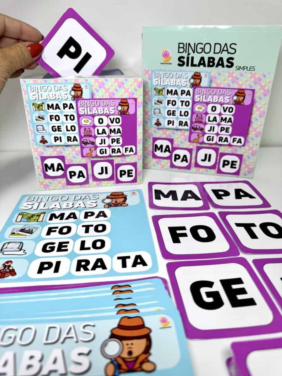 Bingo das Sílabas Simples - Alfabetização