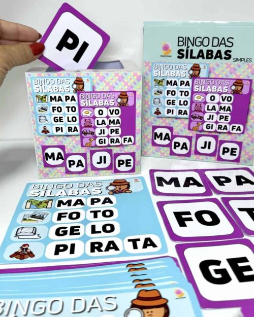 Bingo das Sílabas Simples - Alfabetização
