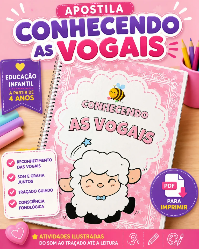Apostila Conhecendo as Vogais com 24 Páginas — foto 15