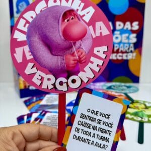 Caixa das Emoções com 80 cartinhas e plaquinhas ilustrativas