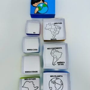 Caixa-Múndi - Kit pedagógico interativo com recursos para ensinar sobre os continentes, culturas e geografia de forma divertida e envolvente