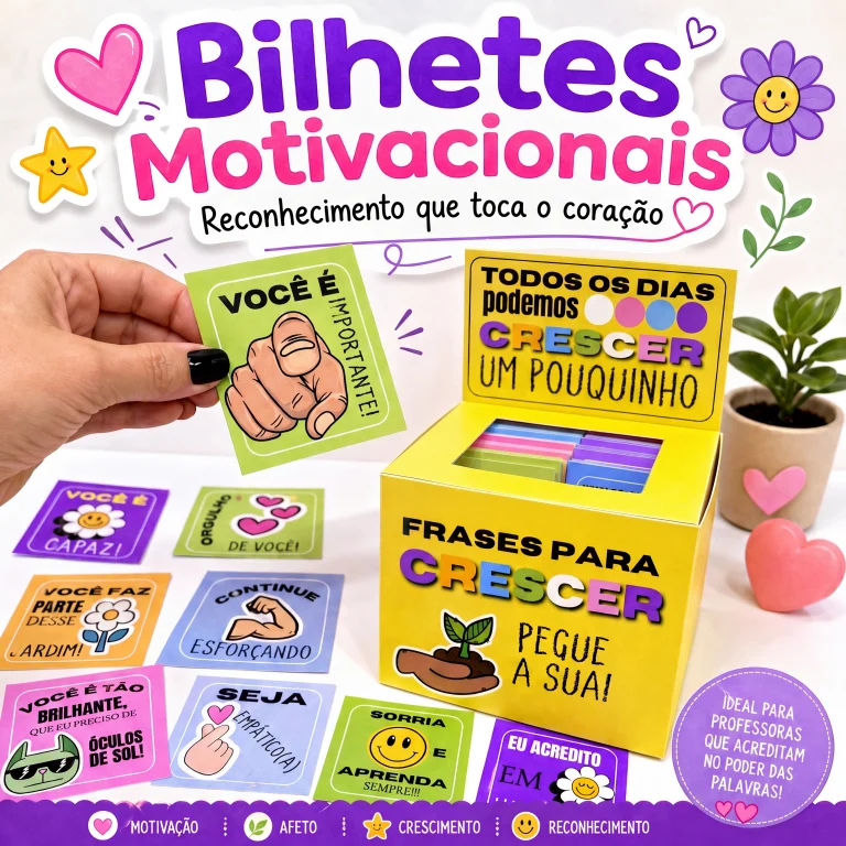 Bilhetes Motivacionais com 24 Tags e Caixa — foto 1