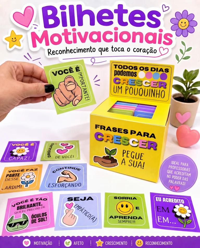Bilhetes Motivacionais com 24 Tags e Caixa — foto 10