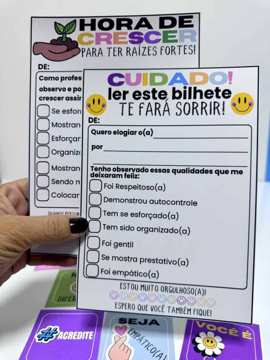 Bilhetes Motivacionais - Motivacional
