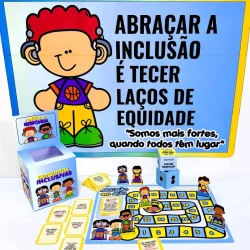 Jogo de tabuleiro para promover inclusão e respeito às diferenças.