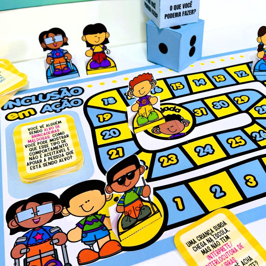 Jogo Inclusão em Ação - Atividades de Sala de Aula - Pedagogia de Ideias Jogo Inclusão em Ação - Atividades de Sala de Aula
