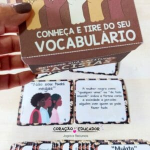 Material educativo sobre palavras com respeito e inclusão