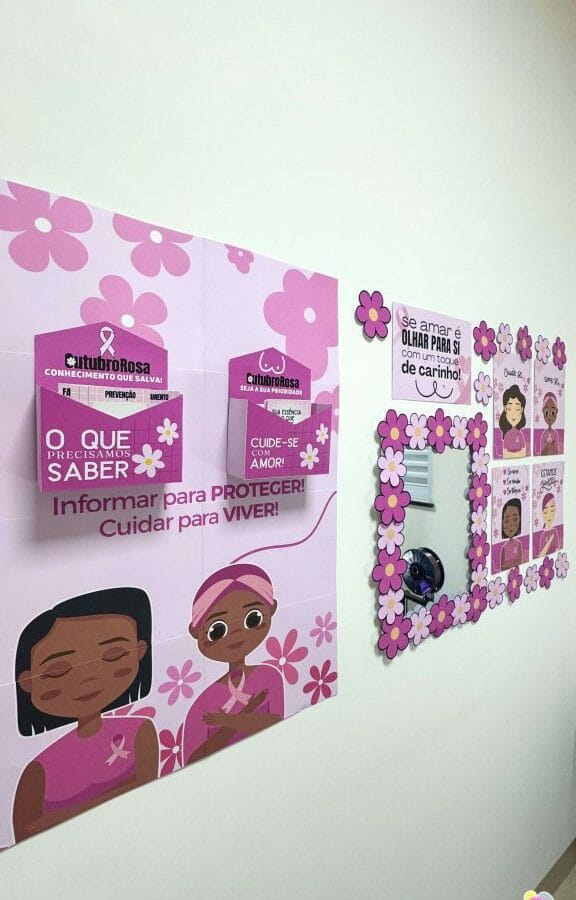 Painel Outubro Rosa – Toque de Cuidado