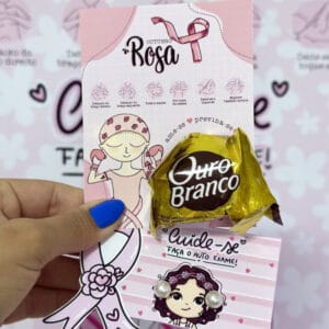 Kit Bambolê e Caixa Motivacional Outubro Rosa