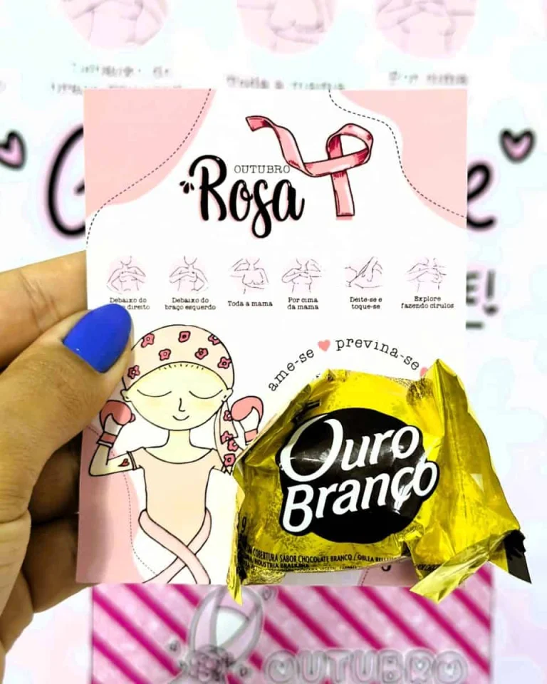 Bambolê e Caixa Motivacional Outubro Rosa — foto 2